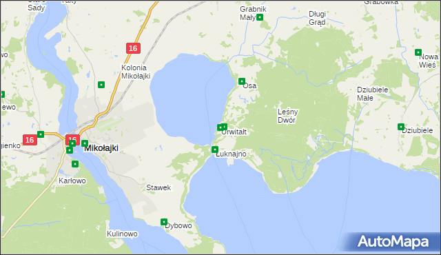 mapa Urwitałt, Urwitałt na mapie Targeo