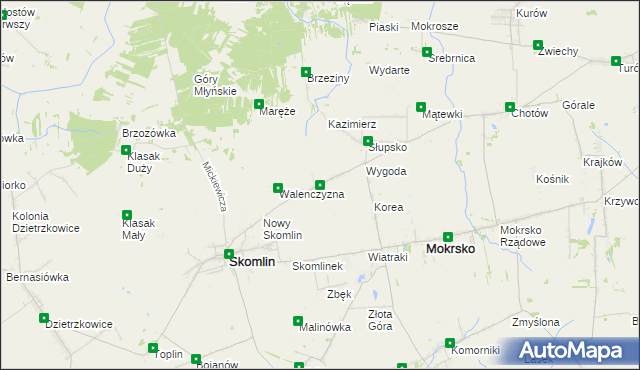 mapa Wichernik, Wichernik na mapie Targeo