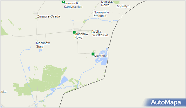 mapa Wierzbica gmina Lubycza Królewska, Wierzbica gmina Lubycza Królewska na mapie Targeo