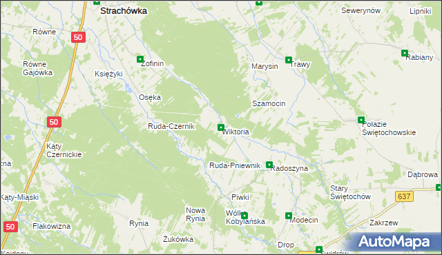 mapa Wiktoria, Wiktoria na mapie Targeo