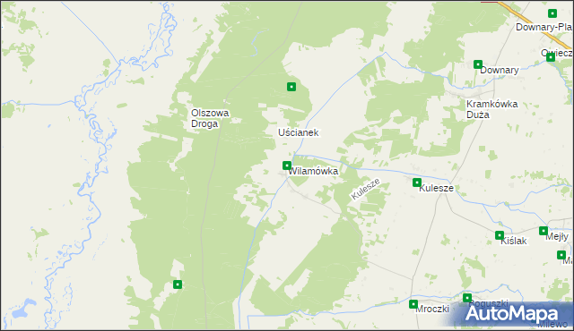 mapa Wilamówka, Wilamówka na mapie Targeo