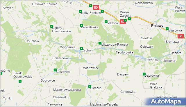 mapa Wilczoruda, Wilczoruda na mapie Targeo