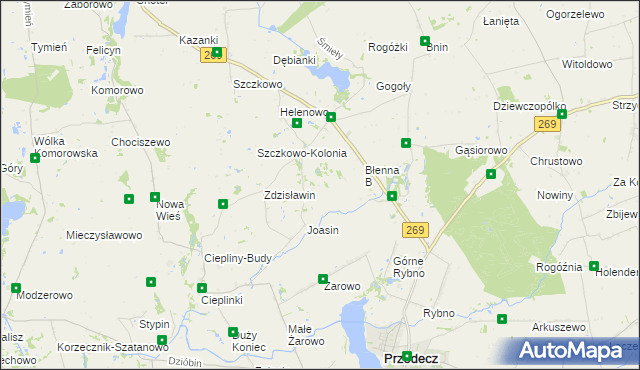 mapa Wiszczelice, Wiszczelice na mapie Targeo