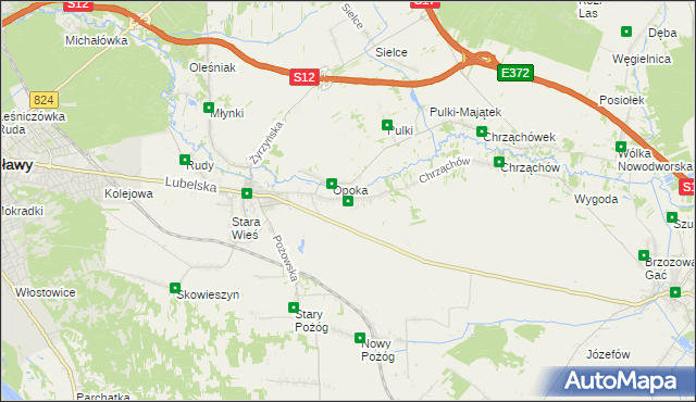 mapa Witowice gmina Końskowola, Witowice gmina Końskowola na mapie Targeo