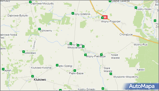 mapa Wojny-Szuby Szlacheckie, Wojny-Szuby Szlacheckie na mapie Targeo