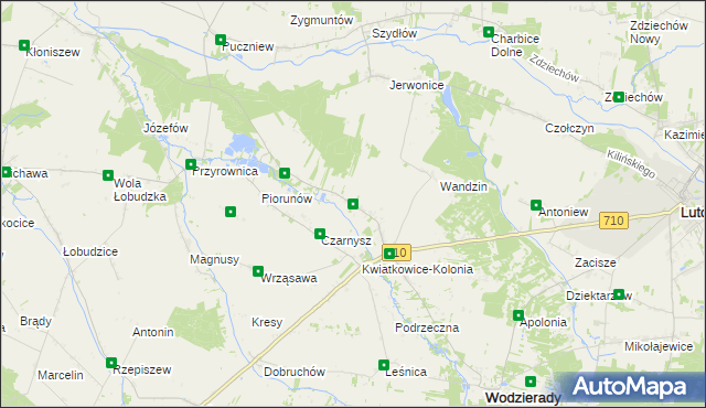 mapa Wola Czarnyska, Wola Czarnyska na mapie Targeo