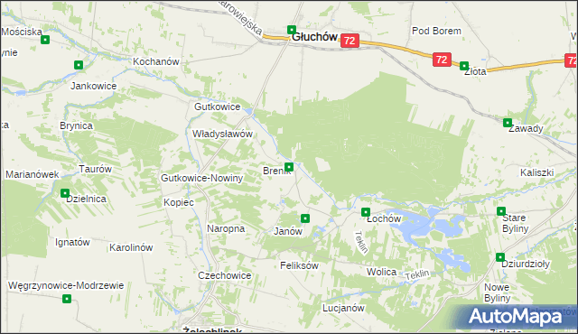 mapa Wola Naropińska, Wola Naropińska na mapie Targeo