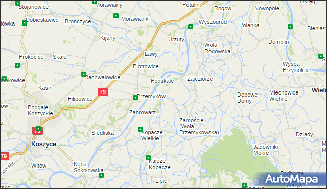 mapa Wola Przemykowska, Wola Przemykowska na mapie Targeo