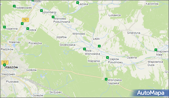 mapa Wola Wiśniowska, Wola Wiśniowska na mapie Targeo