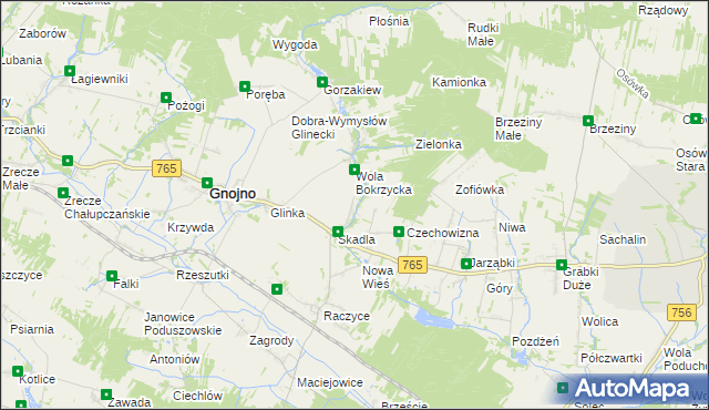 mapa Wola Zofiowska, Wola Zofiowska na mapie Targeo