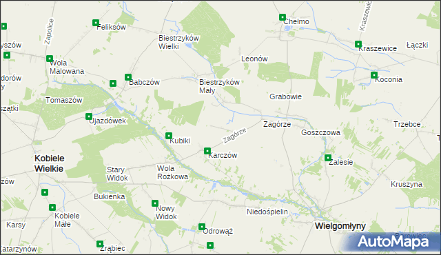 mapa Wólka Bankowa, Wólka Bankowa na mapie Targeo