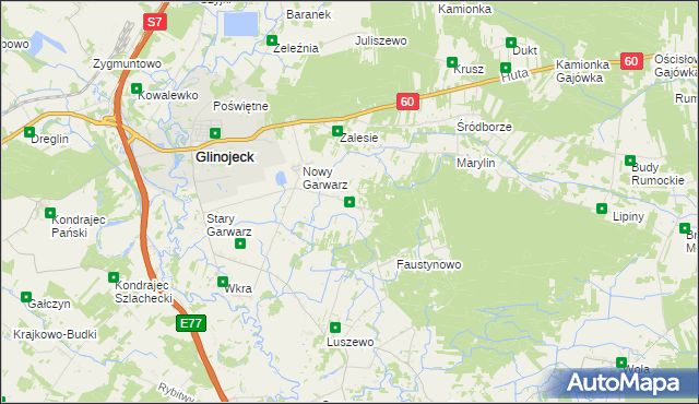 mapa Wólka Garwarska, Wólka Garwarska na mapie Targeo