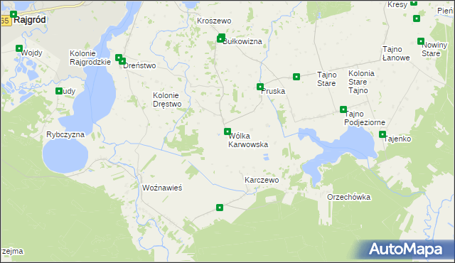 mapa Wólka Karwowska, Wólka Karwowska na mapie Targeo