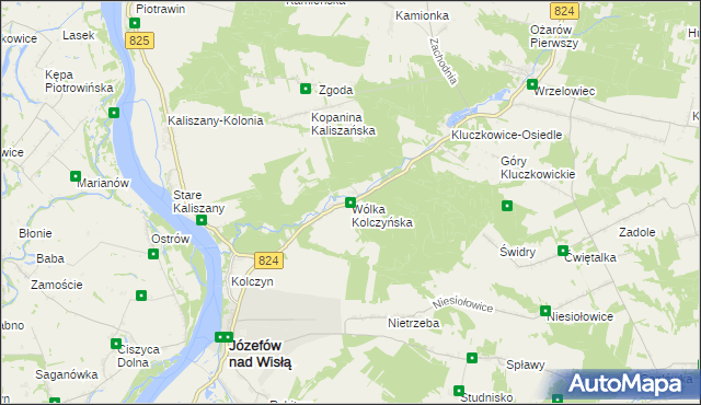 mapa Wólka Kolczyńska, Wólka Kolczyńska na mapie Targeo