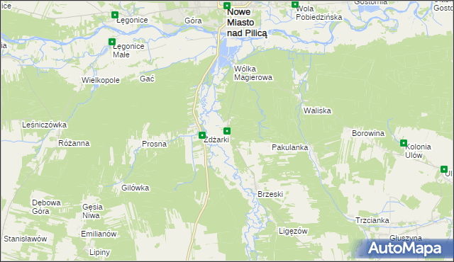 mapa Wólka Ligęzowska, Wólka Ligęzowska na mapie Targeo