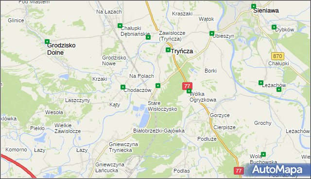 mapa Wólka Małkowa, Wólka Małkowa na mapie Targeo