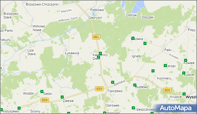 mapa Wólka Pietkowska, Wólka Pietkowska na mapie Targeo