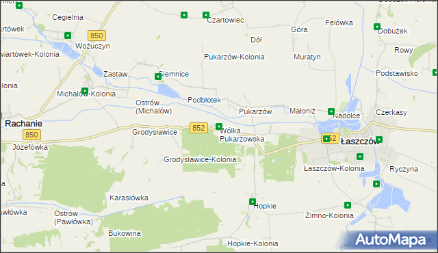 mapa Wólka Pukarzowska, Wólka Pukarzowska na mapie Targeo