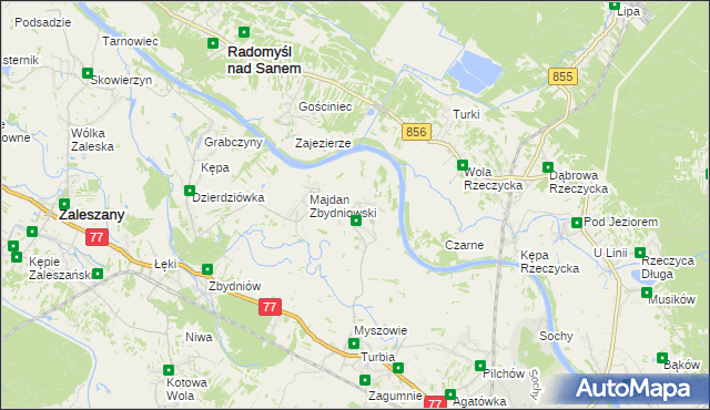 mapa Wólka Turebska, Wólka Turebska na mapie Targeo