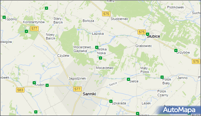 mapa Wólka Wysoka, Wólka Wysoka na mapie Targeo