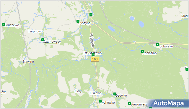 mapa Wygoda gmina Białogard, Wygoda gmina Białogard na mapie Targeo