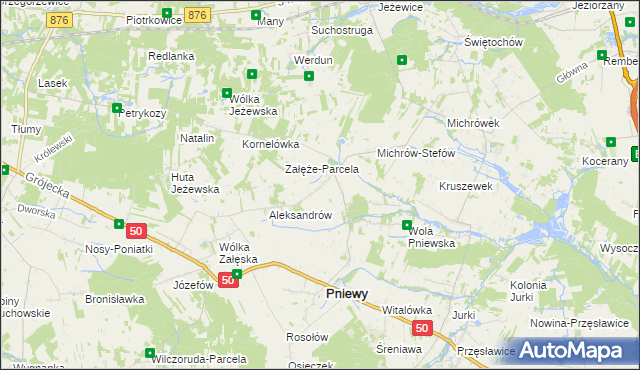 mapa Załęże Duże, Załęże Duże na mapie Targeo