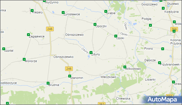 mapa Zduny gmina Aleksandrów Kujawski, Zduny gmina Aleksandrów Kujawski na mapie Targeo