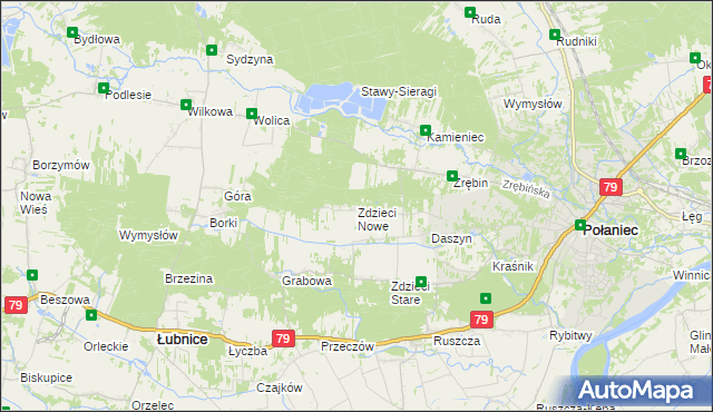 mapa Zdzieci Nowe, Zdzieci Nowe na mapie Targeo