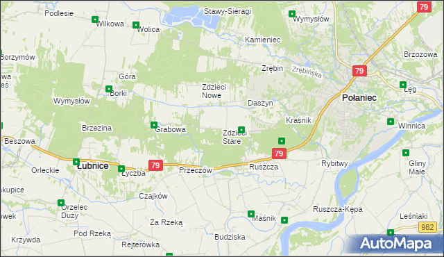 mapa Zdzieci Stare, Zdzieci Stare na mapie Targeo