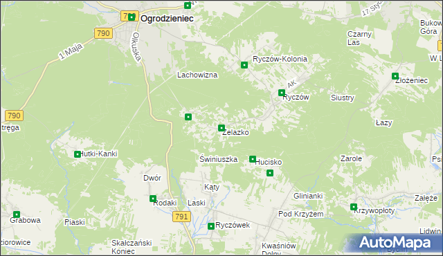 mapa Żelazko, Żelazko na mapie Targeo