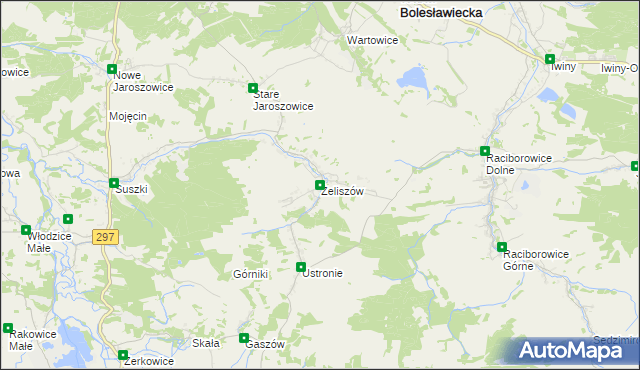 mapa Żeliszów, Żeliszów na mapie Targeo