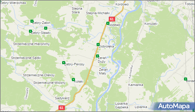 mapa Żerań Duży, Żerań Duży na mapie Targeo