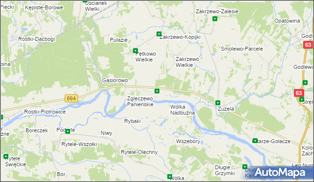 mapa Zgleczewo Szlacheckie, Zgleczewo Szlacheckie na mapie Targeo