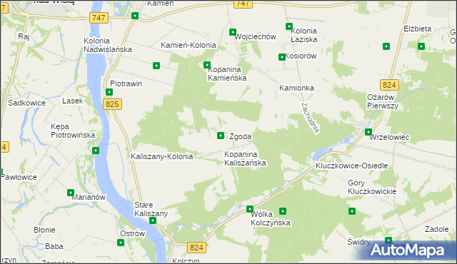 mapa Zgoda gmina Łaziska, Zgoda gmina Łaziska na mapie Targeo