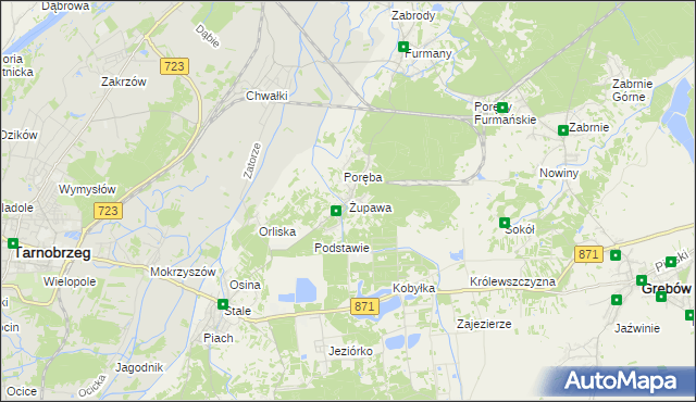 mapa Żupawa, Żupawa na mapie Targeo