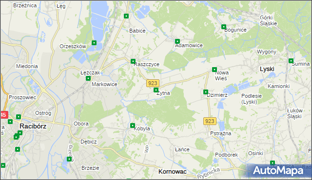 mapa Żytna, Żytna na mapie Targeo