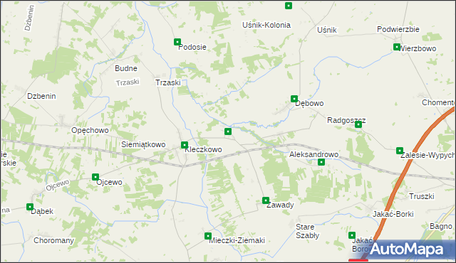 mapa Żyźniewo, Żyźniewo na mapie Targeo