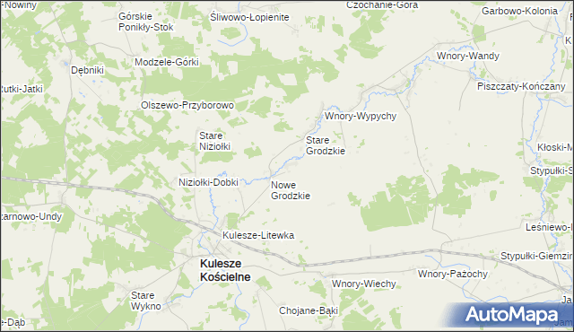 mapa Grodzkie Szczepanowięta, Grodzkie Szczepanowięta na mapie Targeo