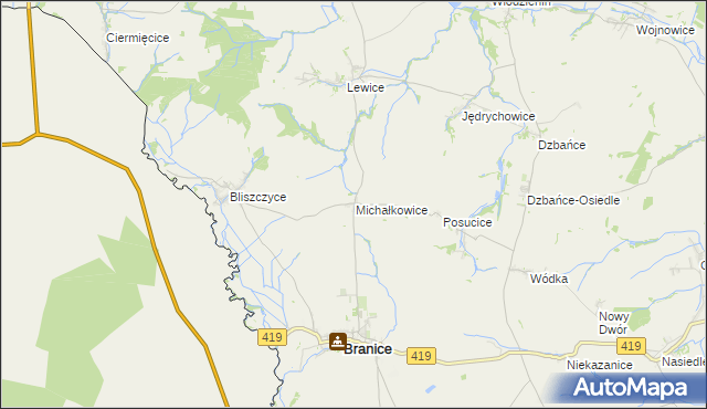 mapa Michałkowice, Michałkowice na mapie Targeo