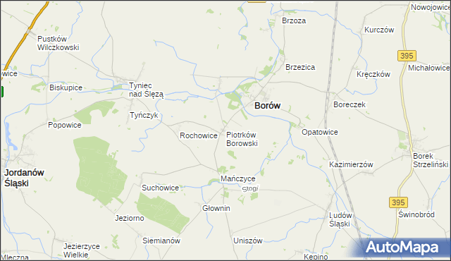 mapa Piotrków Borowski, Piotrków Borowski na mapie Targeo