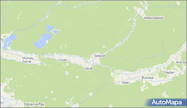 mapa Szewce gmina Janów Lubelski, Szewce gmina Janów Lubelski na mapie Targeo