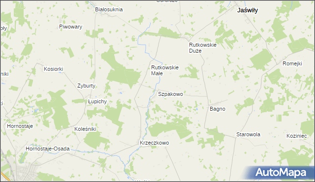 mapa Szpakowo, Szpakowo na mapie Targeo