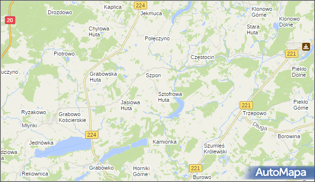 mapa Sztofrowa Huta, Sztofrowa Huta na mapie Targeo