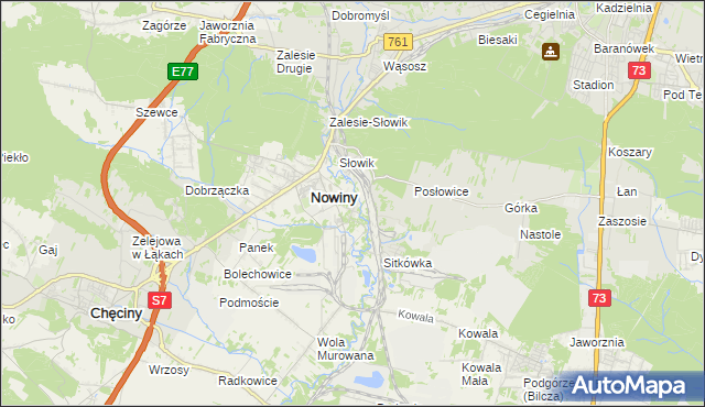mapa Trzcianki Osada, Trzcianki Osada na mapie Targeo