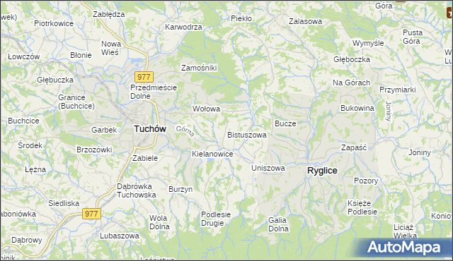 mapa Bistuszowa, Bistuszowa na mapie Targeo