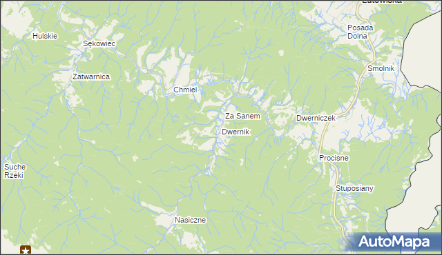 mapa Dwernik, Dwernik na mapie Targeo