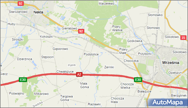 mapa Opatówko, Opatówko na mapie Targeo