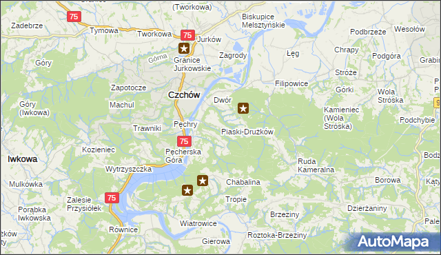 mapa Piaski-Drużków, Piaski-Drużków na mapie Targeo