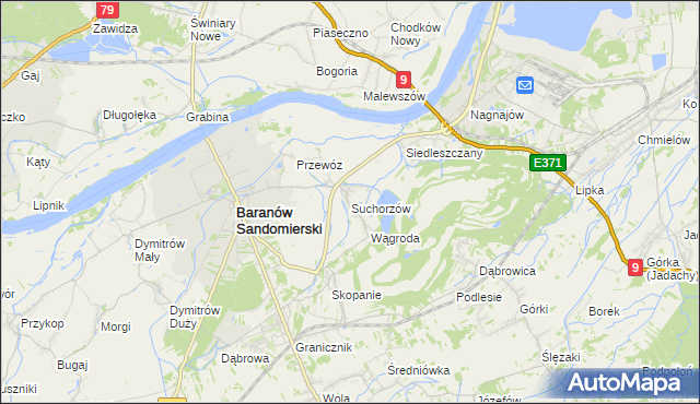 mapa Suchorzów, Suchorzów na mapie Targeo