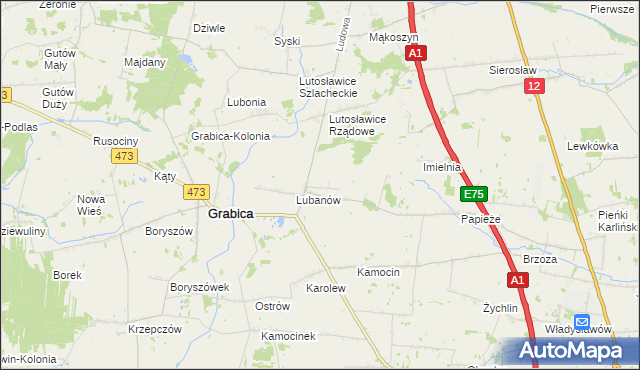 mapa Wola Kamocka, Wola Kamocka na mapie Targeo